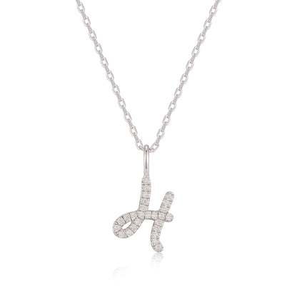 Sterling Silver Initial Charm Necklace