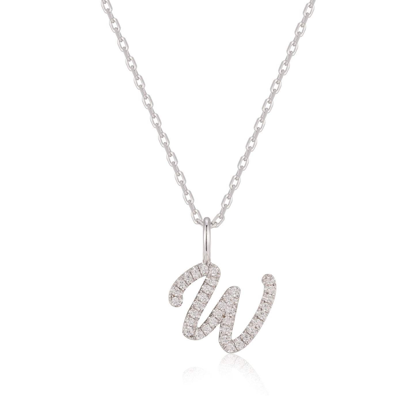 Sterling Silver Initial Charm Necklace