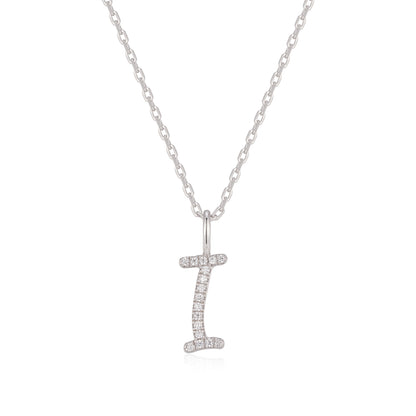 Sterling Silver Initial Charm Necklace